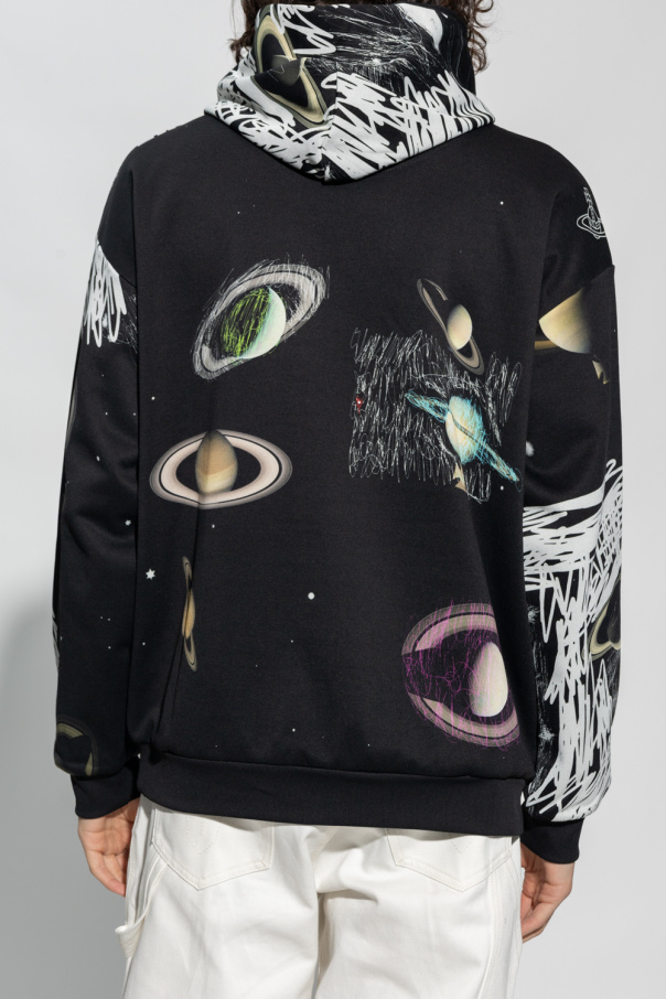 トップス Vivienne Westwood Hoodie Cut Sew Amazon.co.jp: Vivienne Westwood Hoodie, Long Sleeve, Saturn